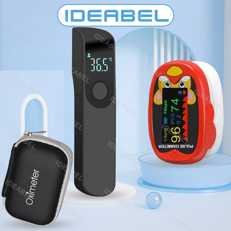Pulse Oximeter - USB 酸素濃度計指医療赤外線額温度計デジタル非接触レーザー家庭用 LCD ベビー大人発熱幼児
