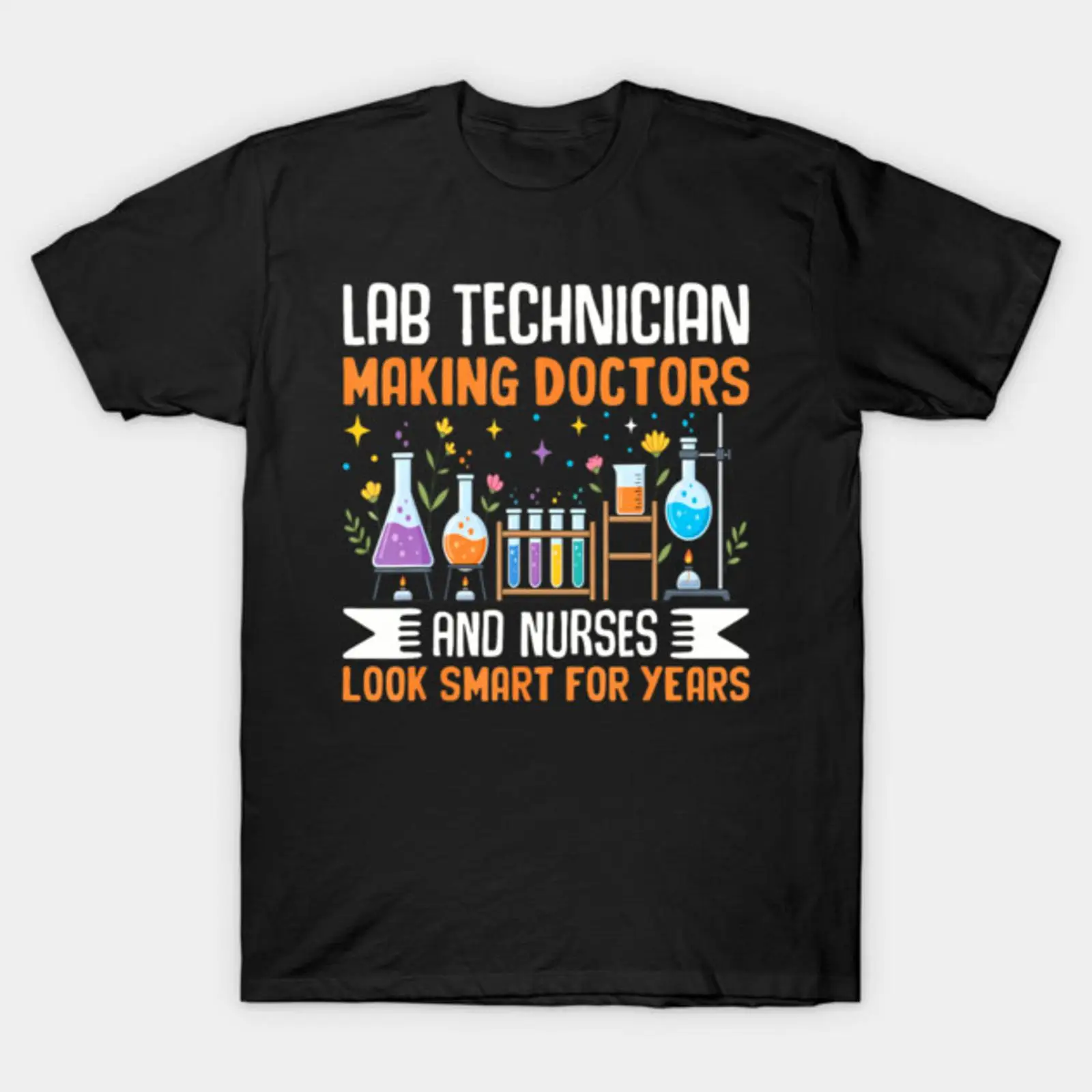 Medical Lab Humor - ラボテック医療科学ユーモア医師と看護師のためのTシャツヴィンテージウォッシュドデザイナー服カジュアルファッション