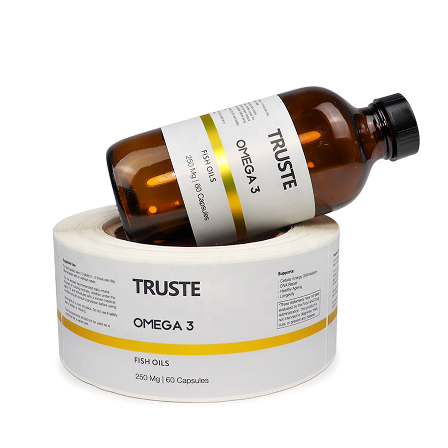 環境にやさしいインクロール,透明な光沢のあるコーティングされ - Medical Label のレビューと価格