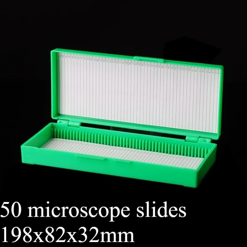 5 個の防湿プラスチック製顕微鏡スライドボックス病理標本ガラ - Pathology Slide Storage のレビューと価格