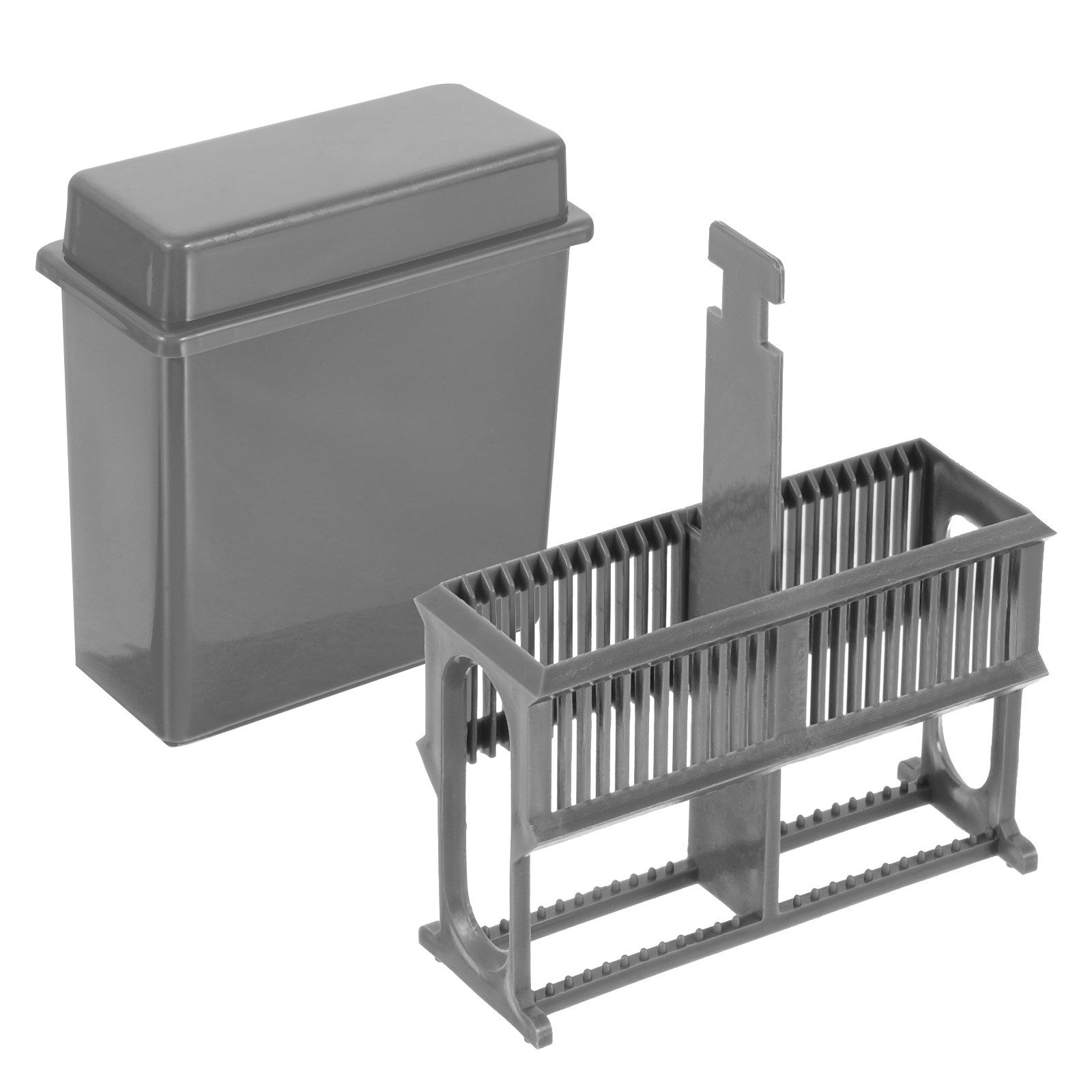 1セットの顕微鏡用スライド、染色用ラック、プラスチック製のス - Pathology Slide Storage のレビューと価格