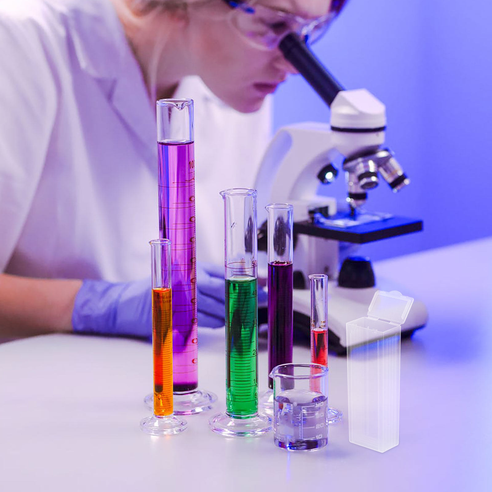5個入りスライドホルダー ABSスライド収納ケース 大型の安 - Pathology Slide Storage のレビューと価格