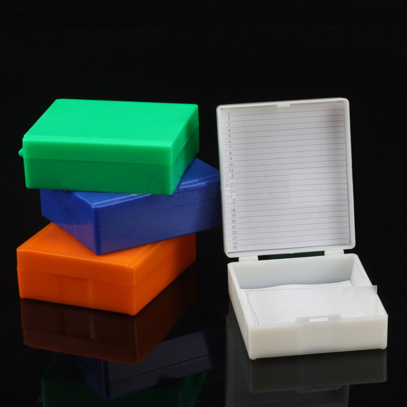 2 個のプラスチック製顕微鏡スライドボックスホルダーケースラ - Pathology Slide Storage のレビューと価格