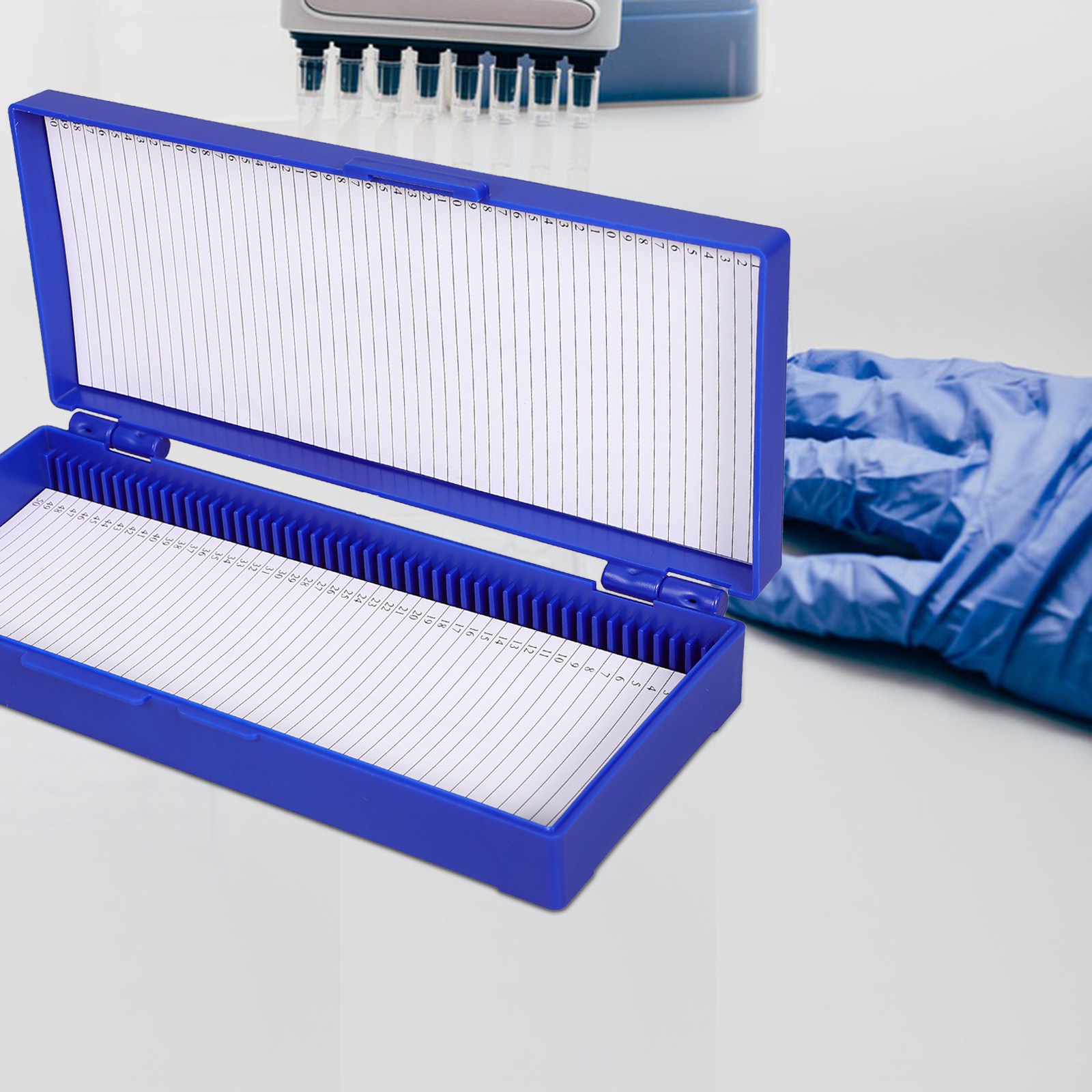 2個入り スライド収納ボックス、ABS素材、50個収納可能な - Pathology Slide Storage のレビューと価格