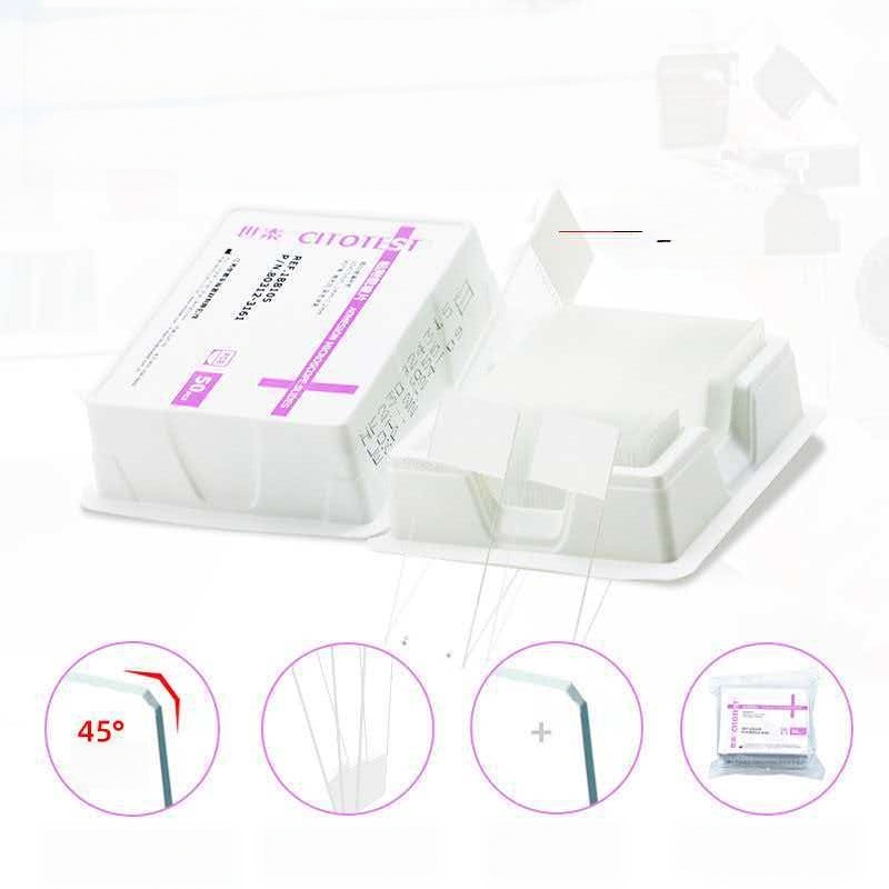 シトテスト 50枚入り 粘着式スライド 標準グレード顕微鏡ス - Pathology Slide Storage のレビューと価格